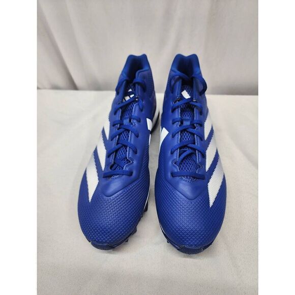Adidas Adizero Size 14 Men\'s Impact.2 Molded American Football Cleats Blue/White main image 6